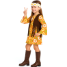 Disfraz De Hippie Naranja Niña - Disfraces años 60-70 Hippies