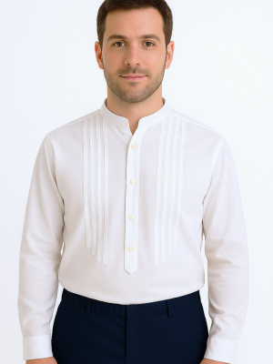 Camisa trajes regionales vascos hombre - Blusa aldeano casero