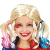 Peluca Coletas De Harley Quinn Infantil - Complementos Halloween Joker - Complementos de Joker y Joker Baby