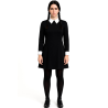 Disfraz de Miércoles con Peluca para Mujer - Disfraces de la Familia Addams