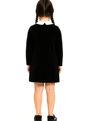 Disfraz de Miércoles para Niña - Disfraces de la Familia Addams