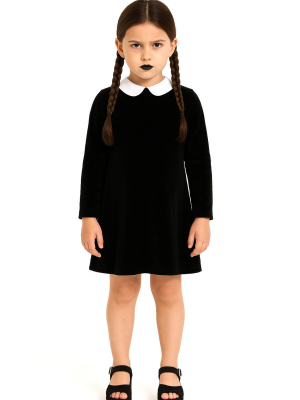 Disfraz de Miércoles para Niña - Disfraces de la Familia Addams