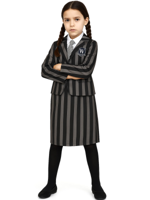 Disfraz de Miércoles Uniforme para Niña - Disfraces de la Familia Addams