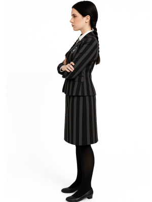 Disfraz de Miércoles Uniforme para Mujer - Disfraces de la Familia Addams