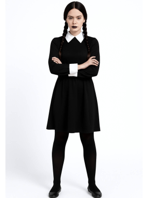 Disfraz de Miércoles para Mujer - Disfraces de la Familia Addams