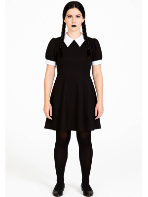 Disfraz de Miércoles para Mujer - Disfraces de la Familia Addams