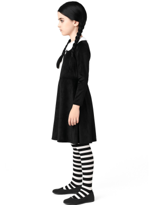 Disfraz de Miércoles para Niña - Disfraces de la Familia Addams