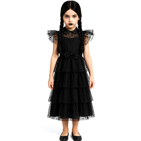 Disfraz de Miércoles Baile Niña - Disfraces de la Familia Addams