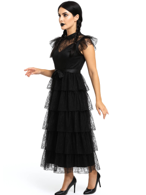Disfraz de Miércoles Baile Mujer - Disfraces de la Familia Addams