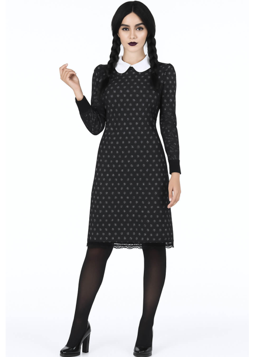 Disfraz de Miércoles para Mujer - Disfraces de la Familia Addams