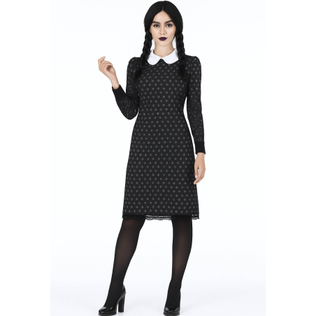Disfraz de Miércoles para Mujer - Disfraces de la Familia Addams