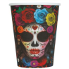 Vasos Catrina Colorida - Decoracion Halloween - Platos, Vasos y Servilletas