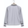 Blusa Hilandera aldeana Gris mujer - Camisa neska trajes tradicionales vascos