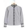 Blusa Hilandera aldeana Gris mujer - Camisa neska trajes regionales vascos