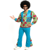 Disfraz De Hippie Sicodelia Flores Hombre