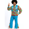 Disfraz De Hippie Sicodelia Flores Hombre