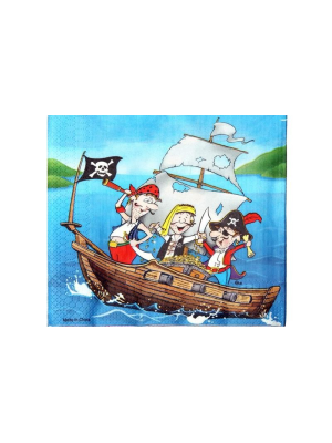 Servilletas de piratas - Fiestas de Cumpleaños de Piratas