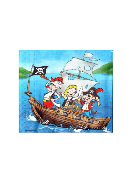 Servilletas de piratas - Fiestas de Cumpleaños de Piratas