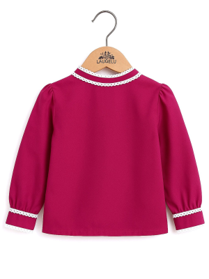 Blusa Hilandera Rosa Fucsia Bebe - Trajes Regionales Vascos