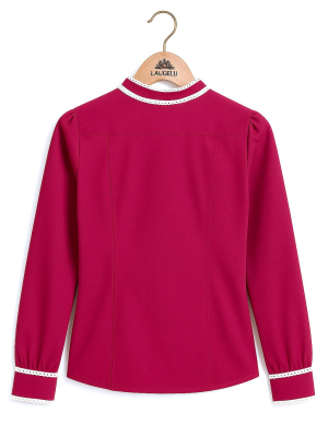 Blusa Hilandera Neska Rosa Mujer - Laugelu Euskal Jantziak