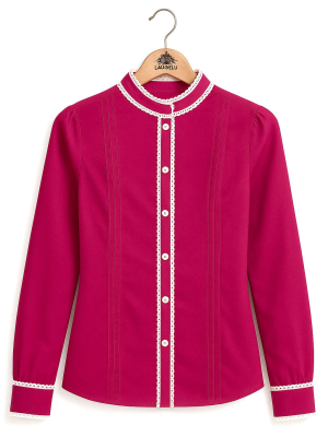 Blusa Hilandera Neska Rosa Mujer - Laugelu Euskal Jantziak