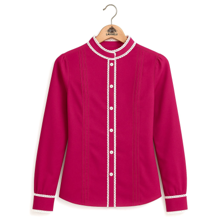 Blusa Hilandera Neska Rosa Mujer - Laugelu Euskal Jantziak