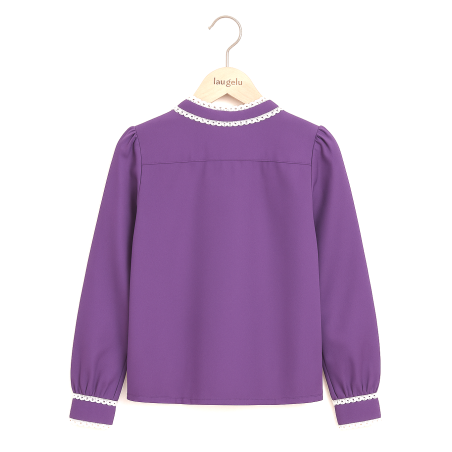 Blusa Neska Lila niña - Camisas Trajes tradicionales