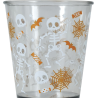 Vaso Telarañas y Esqueletos -Platos, Vasos y Decoracion de Mesa Halloween