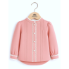 Blusa aldeana Rosa Bebe - Camisa Trajes Regionales Vascos