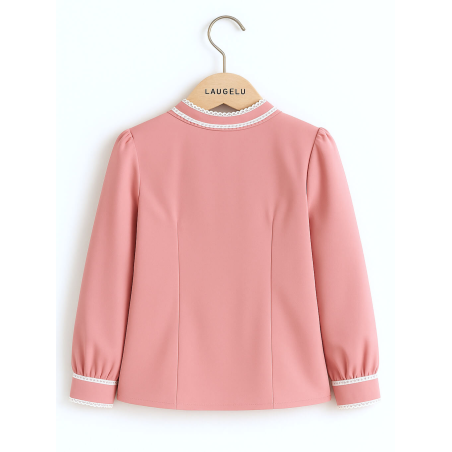 Blusa Neska Rosa Claro Mujer - Camisa Trajes Tradicionales Vascos