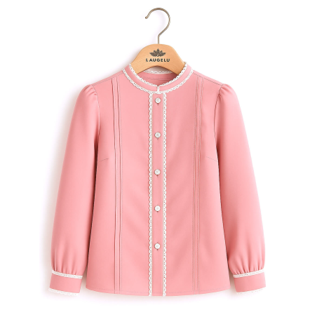 Blusa Aldeana Rosa Claro Mujer - Camisa Trajes Regionales Vascos