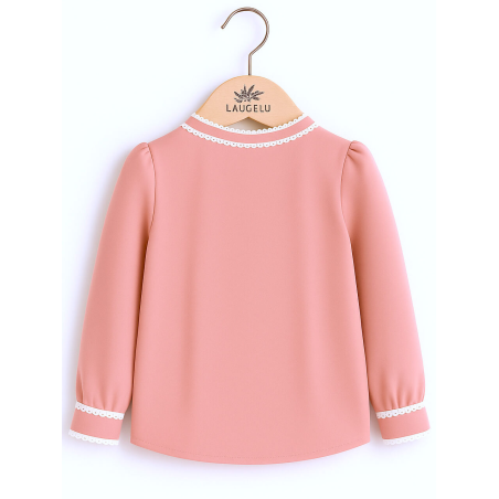Blusa Neska Rosa Claro niña - Camisa Trajes tradicionales Vascos
