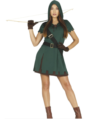 Disfraz De Arquera Vestido - Robin Hood