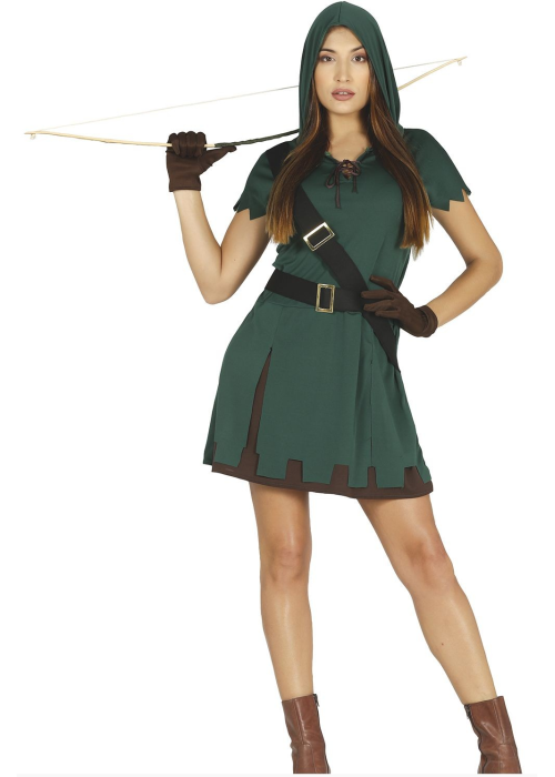 Disfraz De Arquera Vestido - Robin Hood