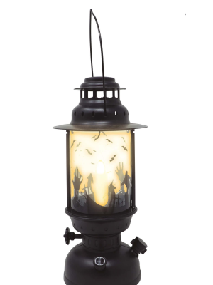 Farol Con Luz 30cms Halloween - Decoracion Halloween