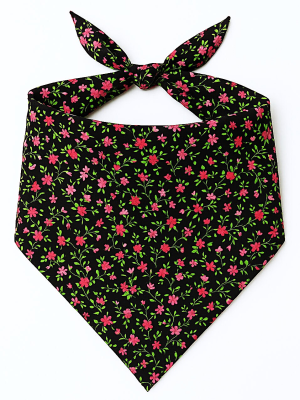 Pañuelo o Zapi de Aldeana Flores - Pañuelos Trajes Tradicionales Vascos