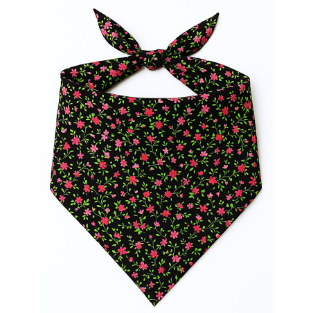 Pañuelo o Zapi de Aldeana Flores - Pañuelos Trajes Tradicionales Vascos