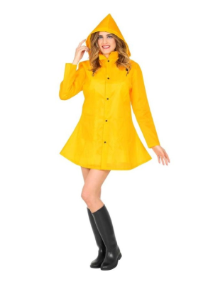 Chubasquero Amarillo Marinera Mujer - Disfraces Marineros