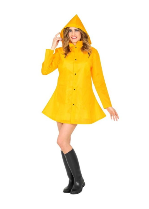 Chubasquero Amarillo Marinera Mujer - Disfraces Marineros