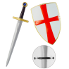 Set Escudo Y Espada Medieval Infantil - Escudos y Corazas
