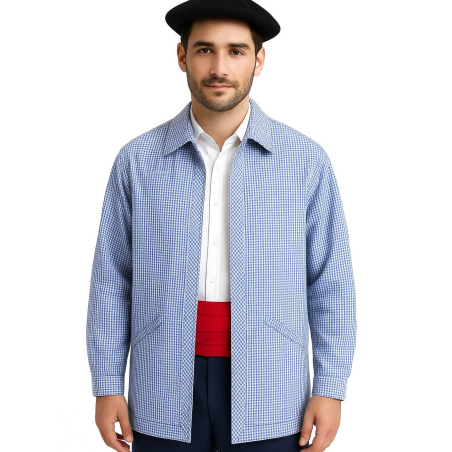 Bluson de Cuadros Adulto - Blusas Vitoria Trajes Vascos hombre