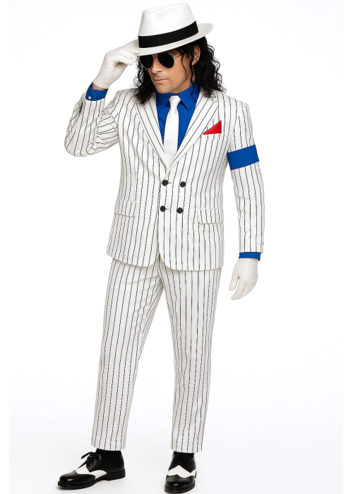 Disfraz de Michael Jackson Traje blanco Hombre - Disfraces Cantantes y famosos