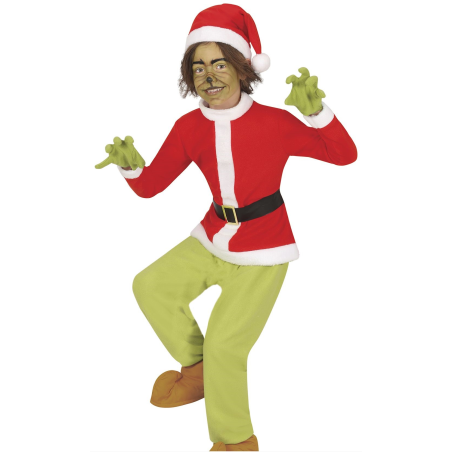 Disfraz De El Grinch Para Niño - Disfraces Navidad - Disfraces Navideños para Niños