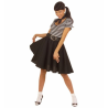 Falda años 50 Negra - Disfraces de Grease para Mujer
