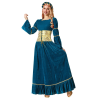 Disfraz de Reina Medieval Azul para Mujer - Disfraces Medievales