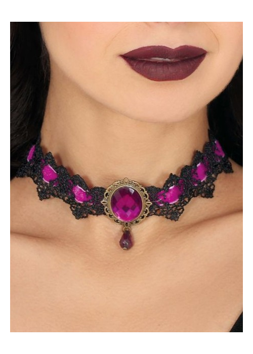 còpia de Gargantilla Con Calaveras Y Rosas