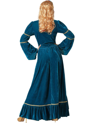 Comprar Disfraz de Reina Medieval Azul para Mujer - Disfraces Medievales Adultos