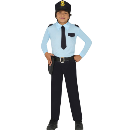 Disfraz De Policia Azul Infantil - Disfraces policias niños