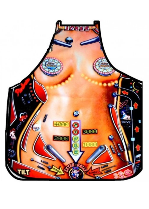Delantal Pinball Mujer - Camisetas y Delantales para Despedidas