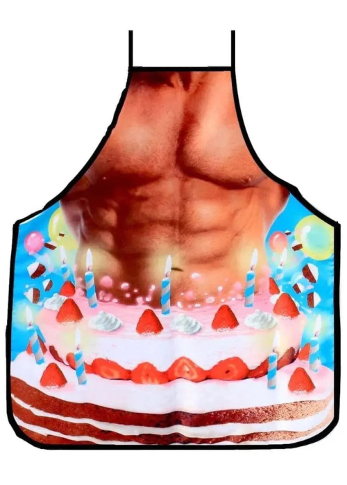 Delantal Tarta  Hombre - Camisetas y Delantales para Despedidas